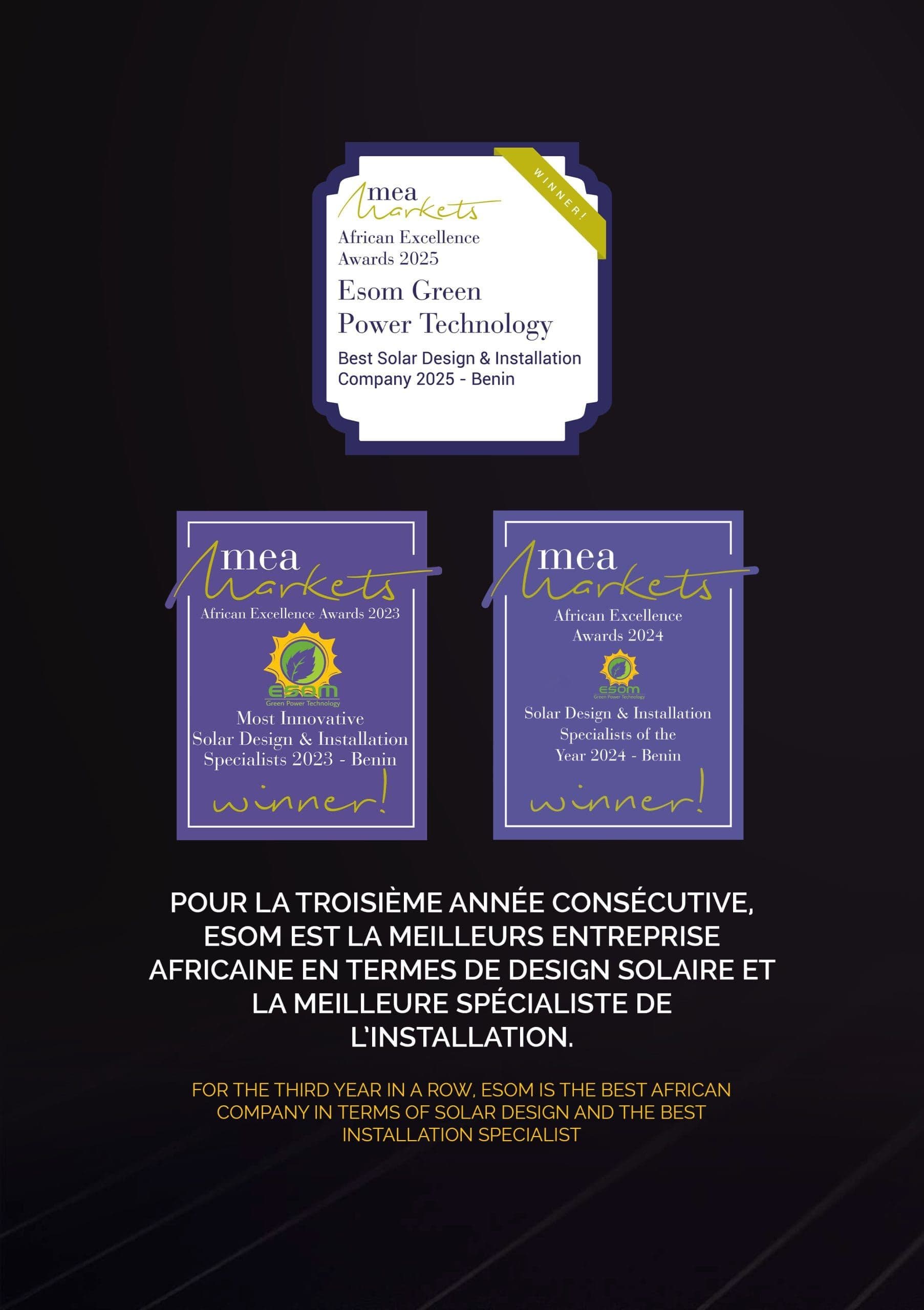 Best Solar Design & Installation Company 2025 – Benin